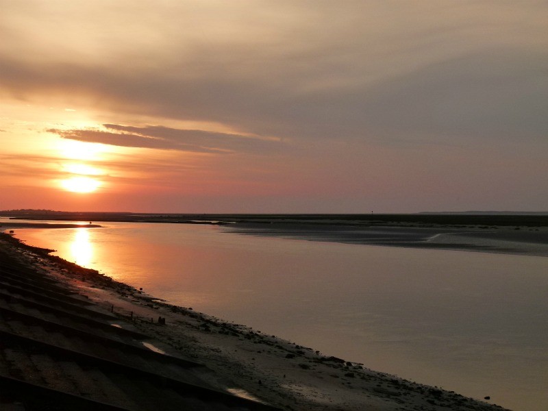 Un coucher de soleil sur la Baie de Somme